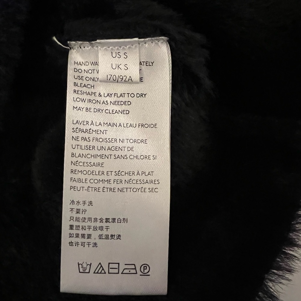 Free People Black Fuzzy Moonbeam Sweater Size Small Pullover - Picture 6 of 15